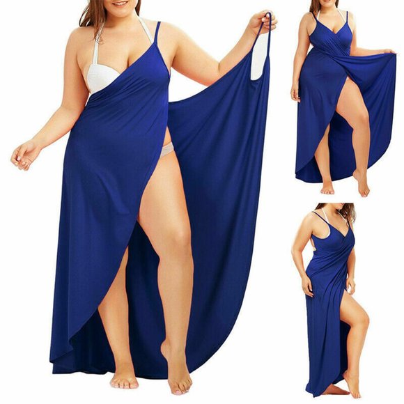 navy beach wrap